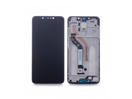 LCD Displej + Dotykové sklo Xiaomi Pocophone F1 s rámom čierna farba