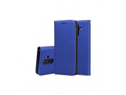 Knižkové puzdro Samsung Galaxy A6 plus 2018 Fashion Magnet modrá farba