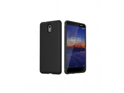 Puzdro Nokia 3.1 gumené čierna farba