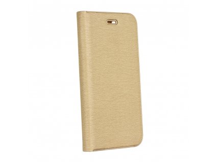 Puzdro Kabura Luna Book Huawei P Smart zlatá farba