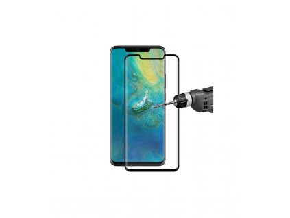 9H 3D 0.26mm ochranné tvrdené sklo Huawei Mate 20 Pro čierna farba - ODPORÚČAME