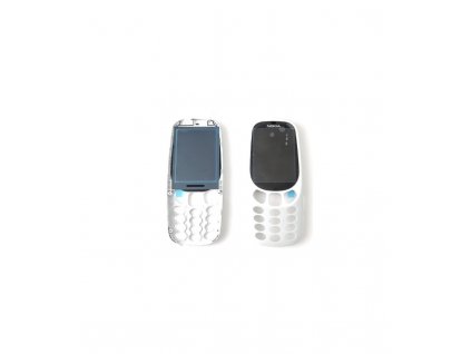 Náhradný predný kryt Nokia 3310 sivá farba