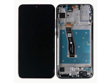 LCD displej + Dotykové sklo + Rám Huawei P Smart 2019 čierna farba