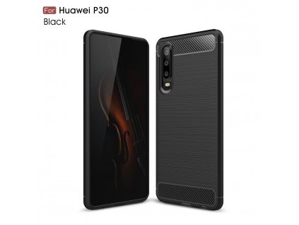 Puzdro Huawei P30 karbónové čierne