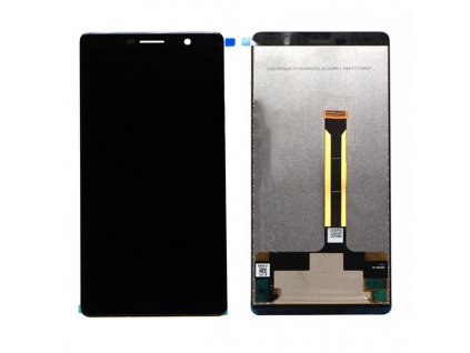 LCD Displej + Dotykové sklo Nokia 7 Plus čierna farba