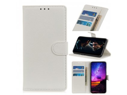 Puzdro Samsung Galaxy J6 Plus J610 knižkové biela farba