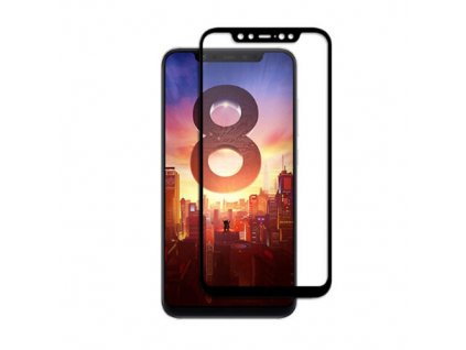 5D Ochranné tvrdené sklo Xiaomi Mi8 čierna farba