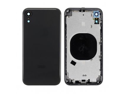 Zadný kryt s rámom iPhone XR čierna farba