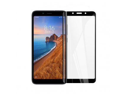Ochranné tvrdené sklo Xiaomi Redmi 7A čierna farba