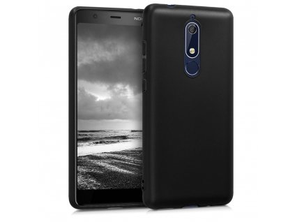 Puzdro Nokia 5.1 matné čierna farba