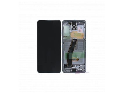 samsung galaxy s20 sm g980f lcd displej dotykova plocha ram seda original