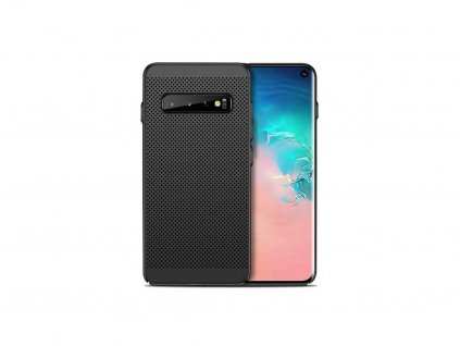 22802 1 plastovy kryt obal mesh case pre samsung galaxy s10 cierny