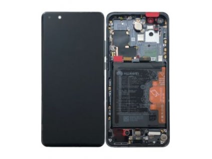 LCD Displej + Dotykové sklo + Rám Huawei P40 Pro - originál čierny