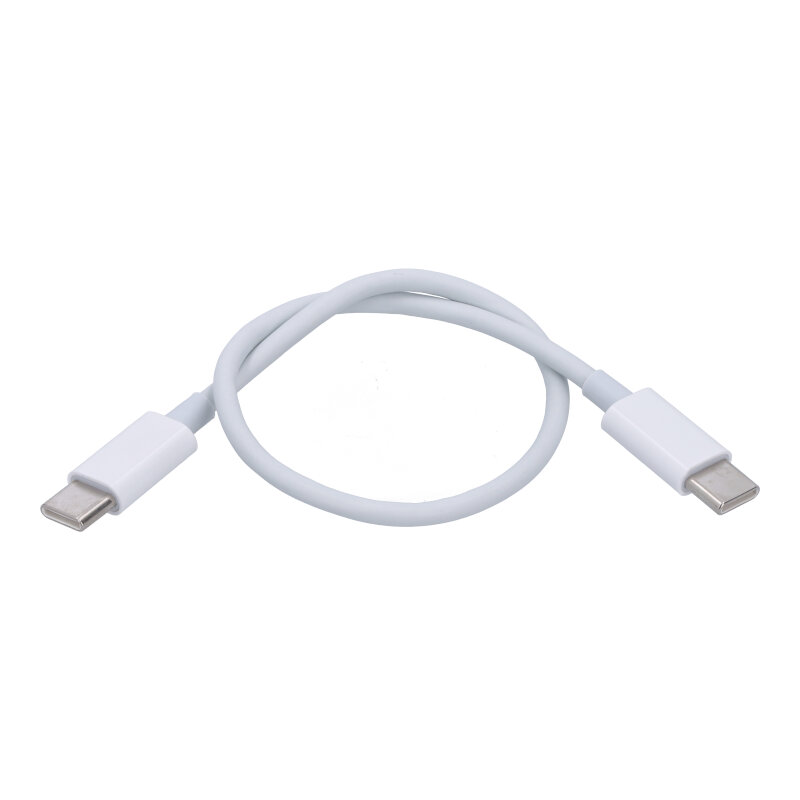 Duálny nabíjací kábel Typ C biela farba