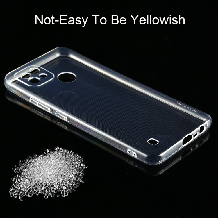 Puzdro Realme C21 silikónové ultra tenké 0,75 mm transparentné