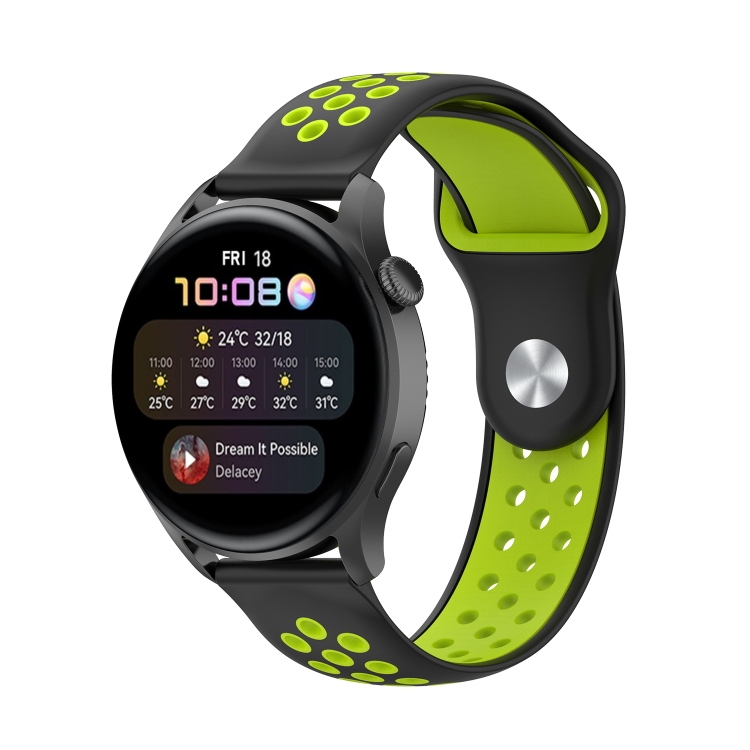 Remienok Huawei Watch 3 / 3 Pro 22mm Black Lime Green