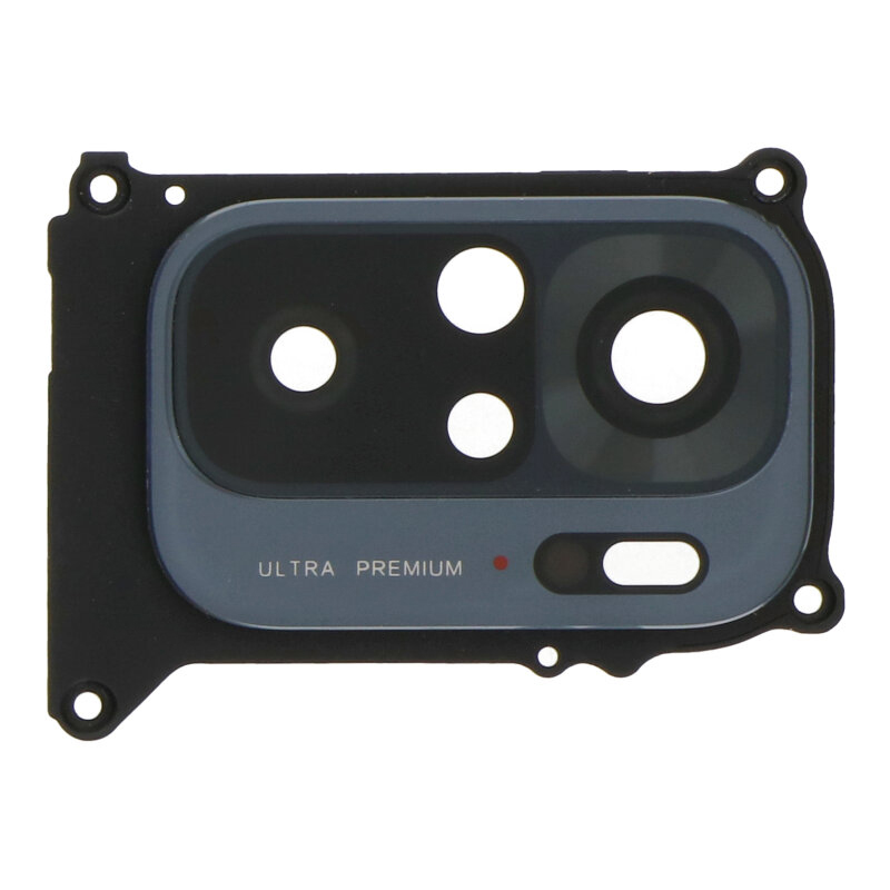 Sklíčko kamery s rámikom Xiaomi Redmi Note 10 Čierna farba