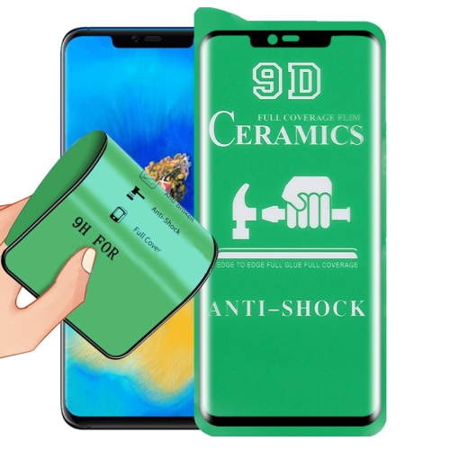 9H Ochranné keramické sklo Huawei Mate 20 Pro čierna farba