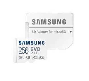 256GB pamäťová karta EVO Plus Samsung trieda 10 s adaptérom