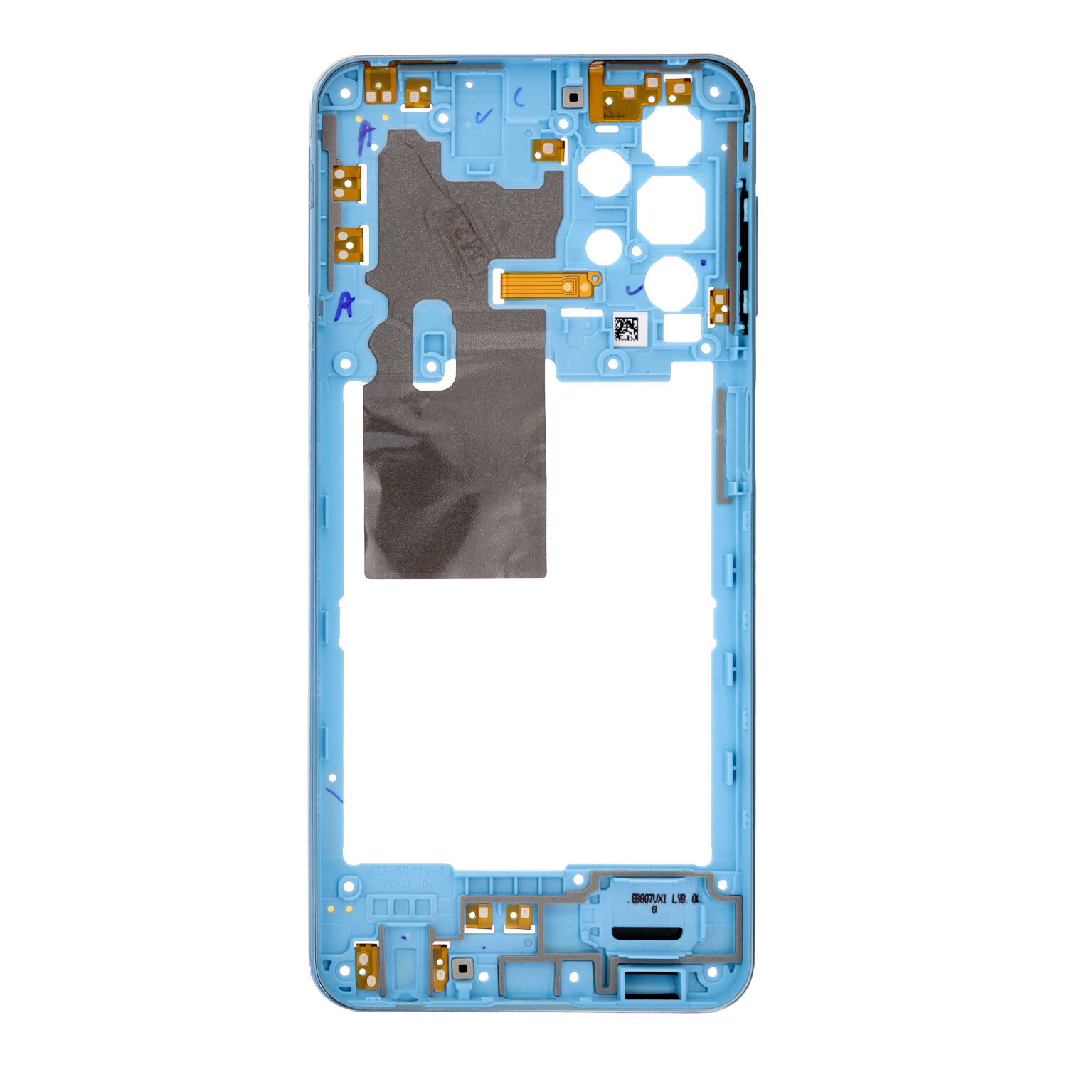 Stredový rám Samsung Galaxy A32 5G modrá farba