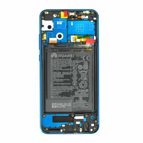 LCD Displej + Dotykové sklo + rám + batéria Huawei Honor 9X Lite (2020) zelená farba - Originál service pack