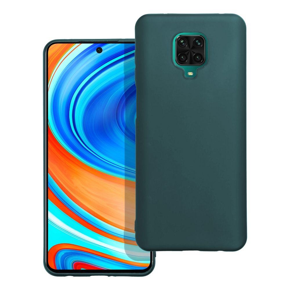 Puzdro Xiaomi Redmi Note 9 Pro matné tmavo-zelená farba