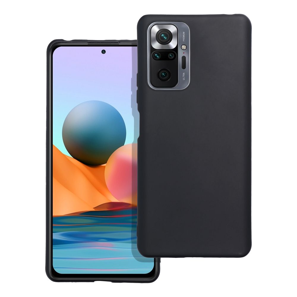 Puzdro Xiaomi Redmi Note 10 Pro / 10 Pro Max matné čierna farba