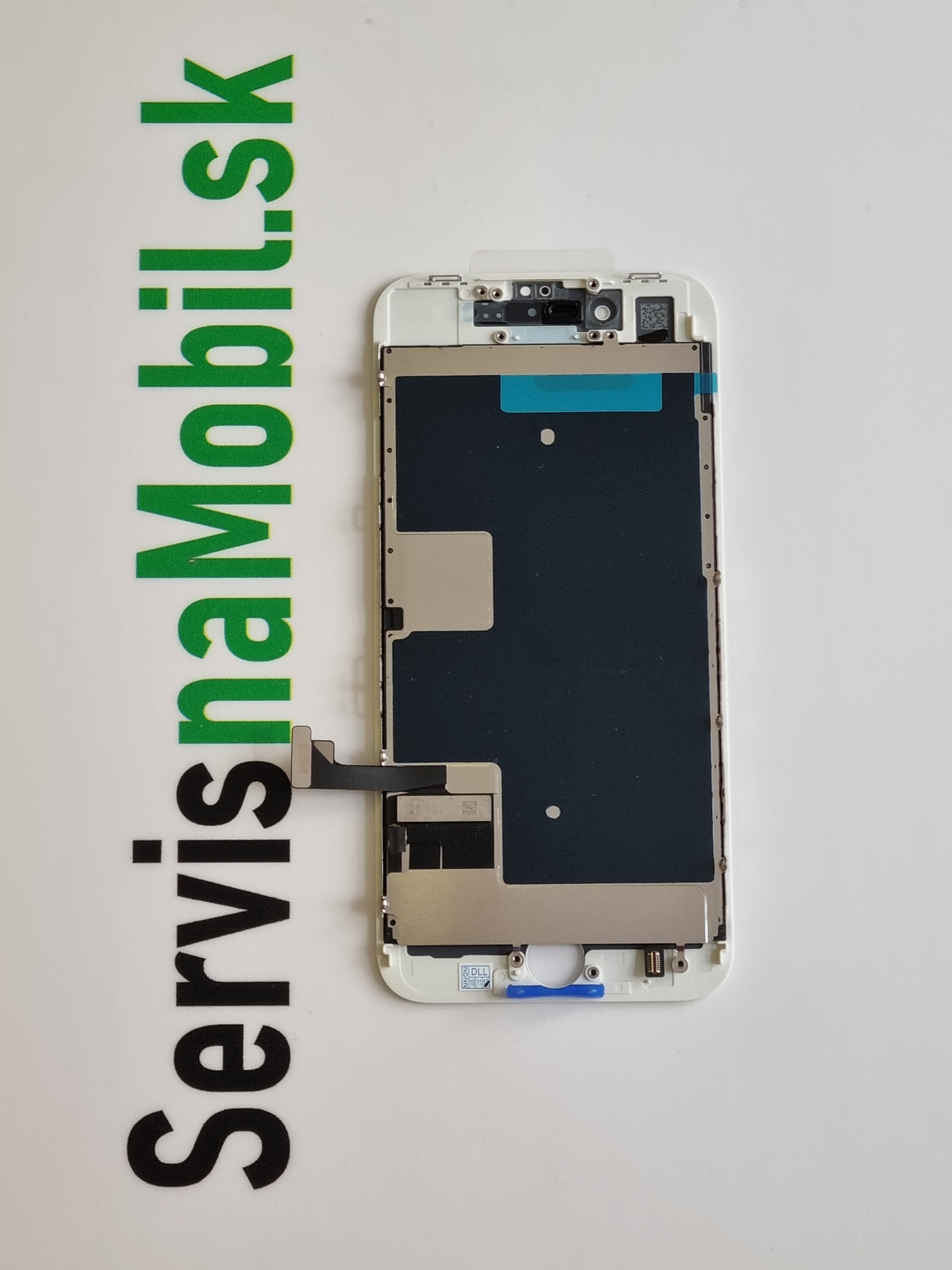 LCD Displej + Dotykové sklo Apple iPhone 8 Biela farba ORI - s kovovou zadnou doskou