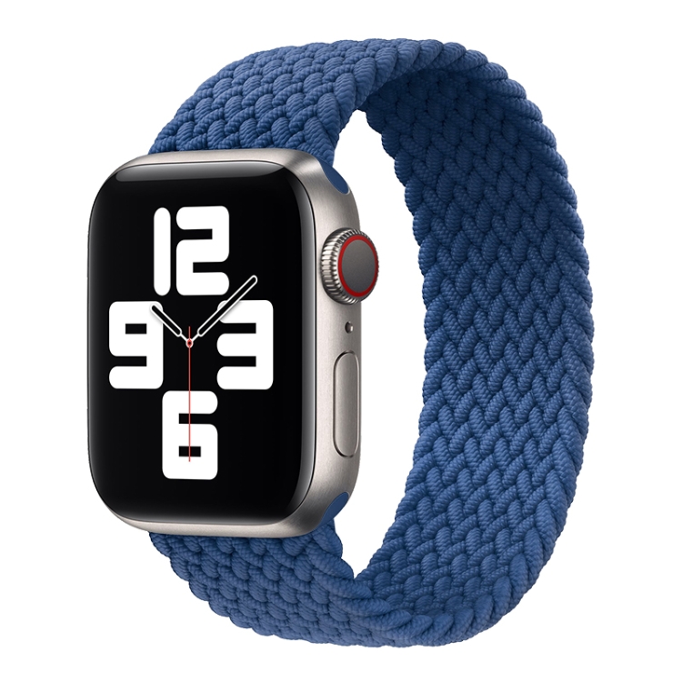 Nylonový pletený remienok na hodinky pre Apple Watch Ultra 49 mm modrá farba