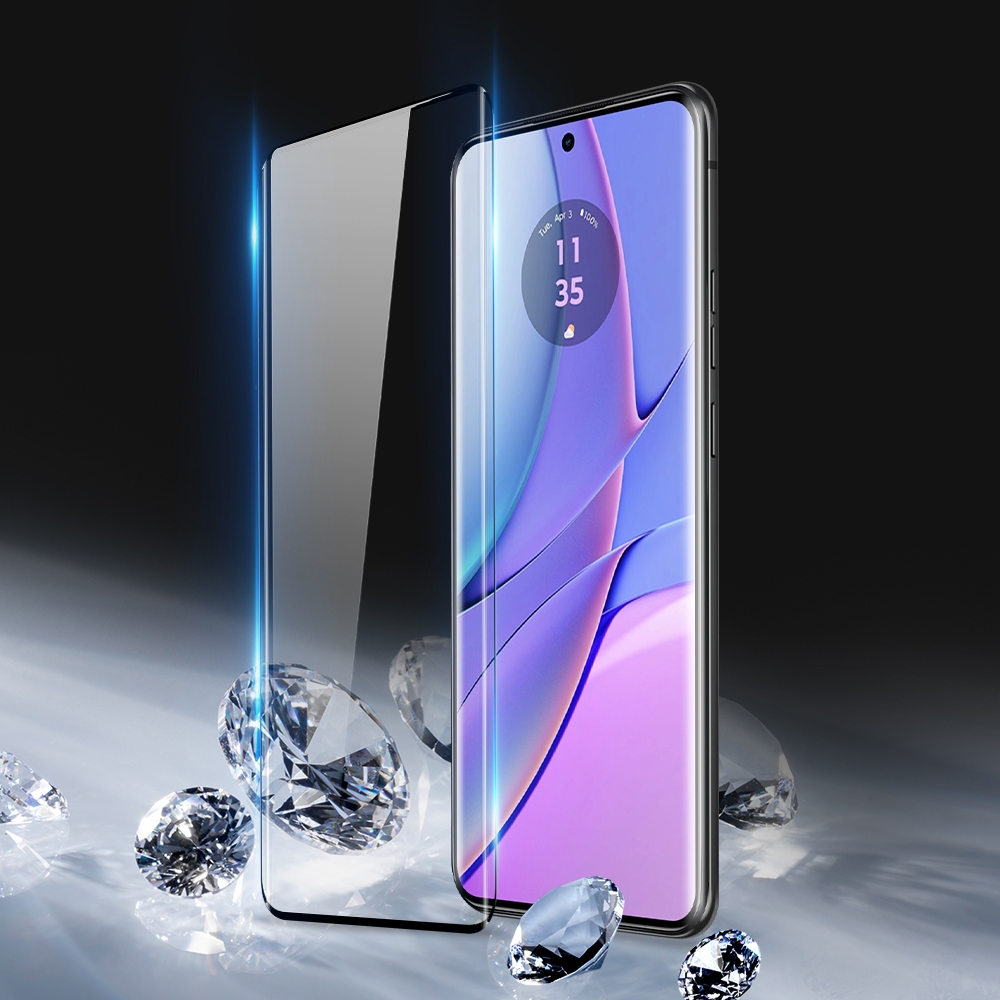 DUX DUCIS Ochranné tvrdené sklo Motorola Edge 40 Medium Alumina čierna farba