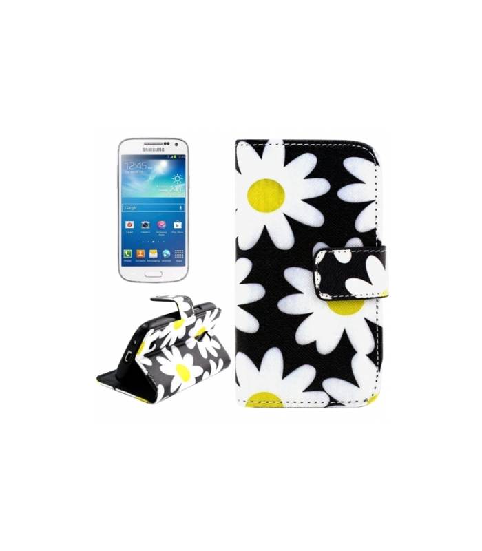 Knižkové púzdro na Samsung Galaxy S4 mini kvietkované