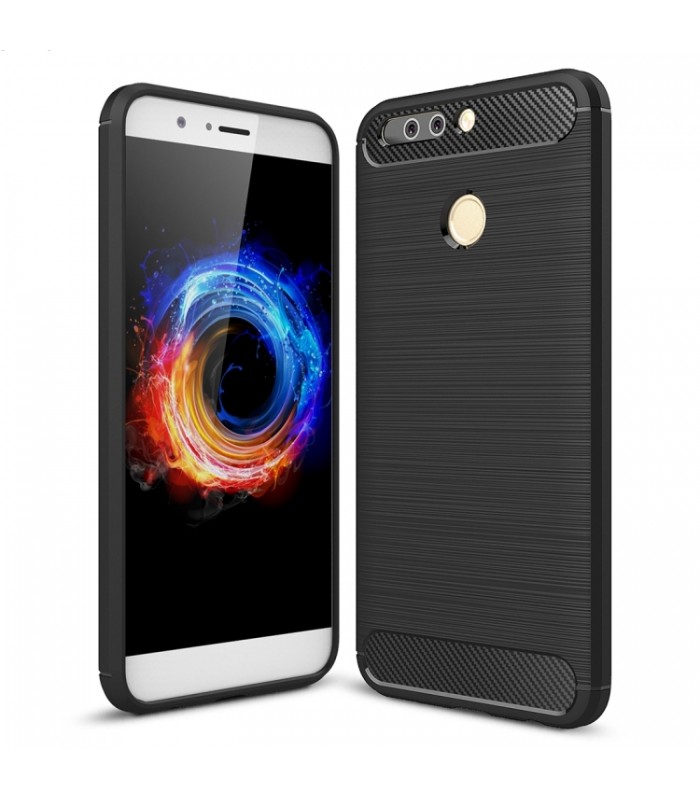 Puzdro Carbon Huawei Honor 8 Pro silikonove čierne