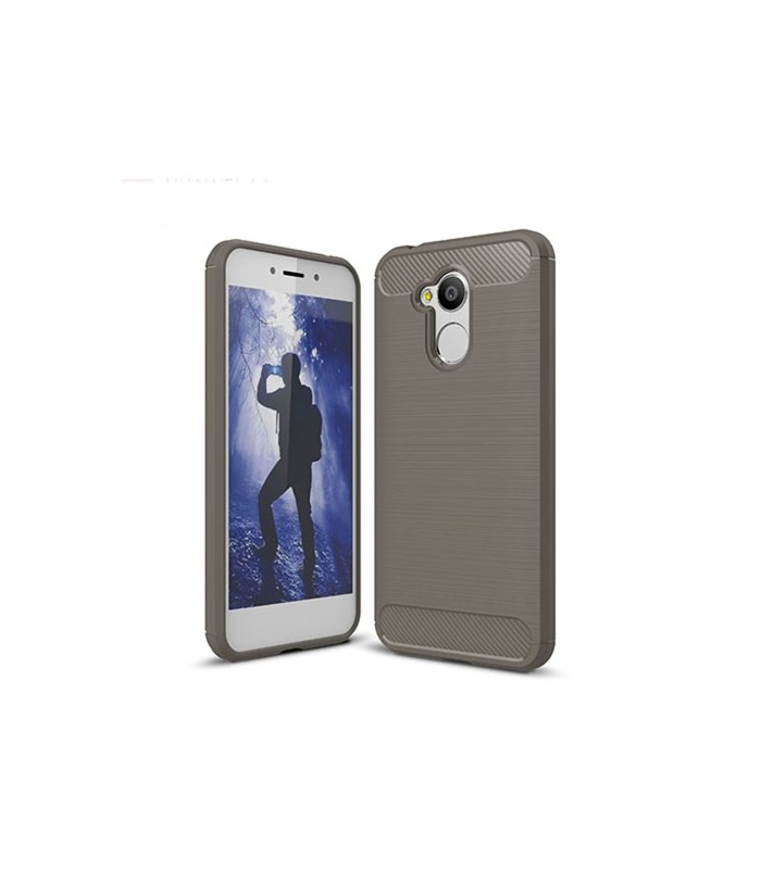 Puzdro Huawei Honor 6A (pro) karbonová textúra sivá