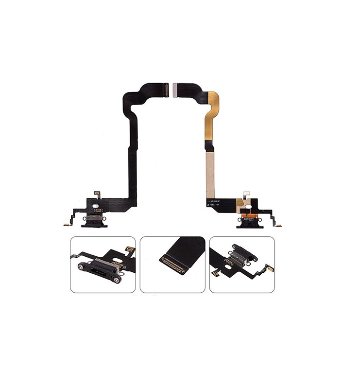 iPhone X Flex nabíjací konektor a mikrofón Čierna farba