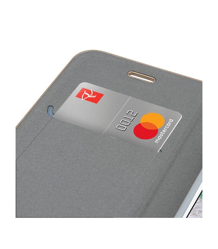 Puzdro Venus Samsung Galaxy A8 Plus 2018 knižkové šedé