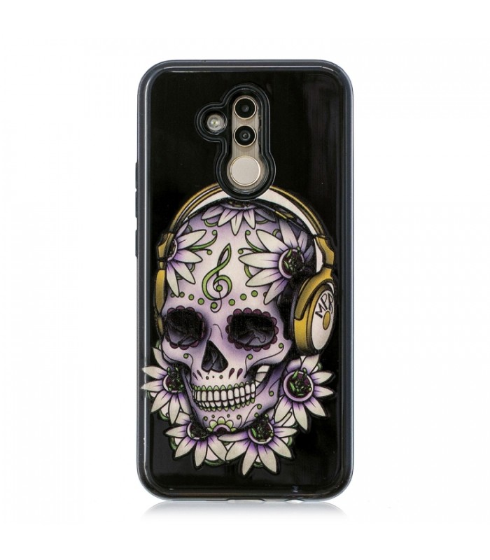 Puzdro Huawei Mate 20 lite čierne s motívom lepky