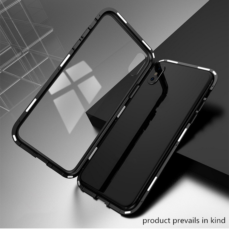 Puzdro Samsung Galaxy A8 Plus 2018 (A730) magnetické plastové čierne