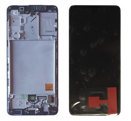 LCD Displej + Dotykové sklo + Rám Samsung Galaxy A41 - originál
