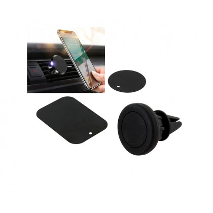 Držiak do vetracej mriežky auta pre mobilný telefón čierna farba