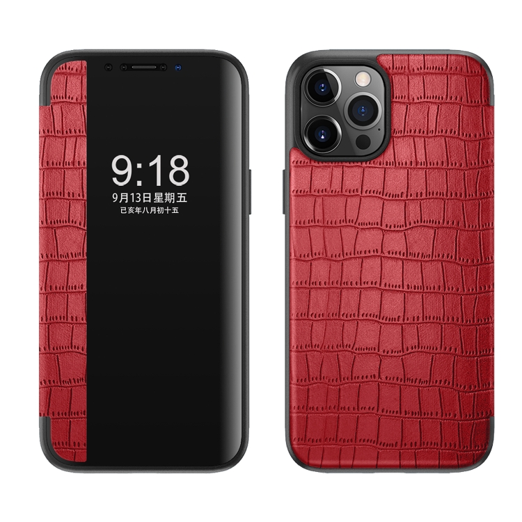Puzdro iPhone 12 Fashion knižkové červená farba