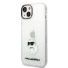 Karl Lagerfeld IML Choupette NFT Zadný Kryt pre iPhone 14 Plus Transparent