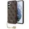 Guess 4G Charms Zadní Kryt pro Samsung Galaxy A55 Brown