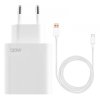 120W rýchlonabíjačka s káblom Typ-C pre Xiaomi biela farba
