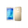 Puzdro s kovovým rámikom a akrylovým zadným krytom Samsung Galaxy J5 J500 zlaté