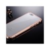 Puzdro iPhone 6 / 6s GINMIC so zlatým kovovým rámikom a priesvitným akrylovým krytom