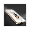 Puzdro iPhone 6 / 6s GINMIC so zlatým kovovým rámikom a priesvitným akrylovým krytom