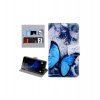 Puzdro Samsung Galaxy J3 Pro / J311 knižkové modrý motýl