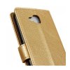 Puzdro Litchi textúra LG X Power 2 knižkové zlaté
