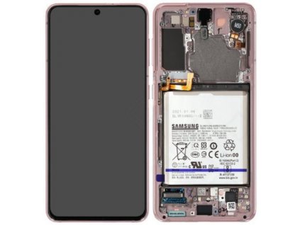 Samsung Galaxy S21 5G (G991) - Displej ružový originál