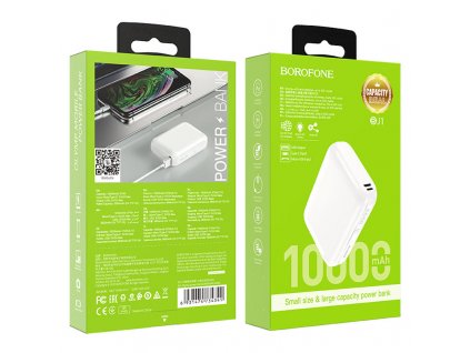 borofone bj1 olymp power bank 10000mah package white